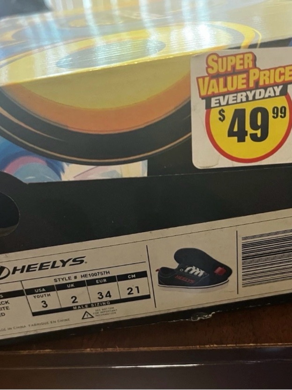 Heelys Kids Black Sneakers - Size 3 - Picture 11 of 11